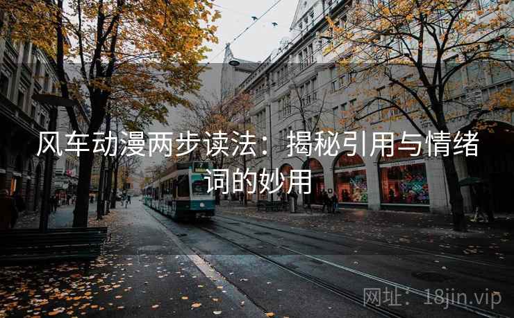 风车动漫两步读法：揭秘引用与情绪词的妙用