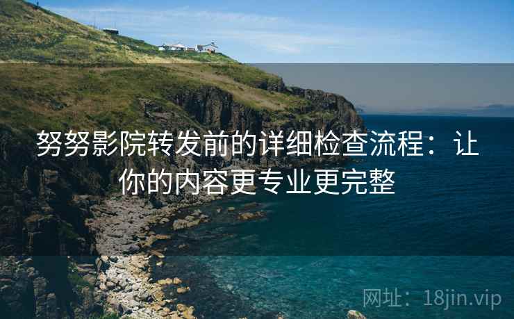 努努影院转发前的详细检查流程:让你的内容更专业更完整 努努影院转发前的详细检查流程:让你的内容更专业更完整